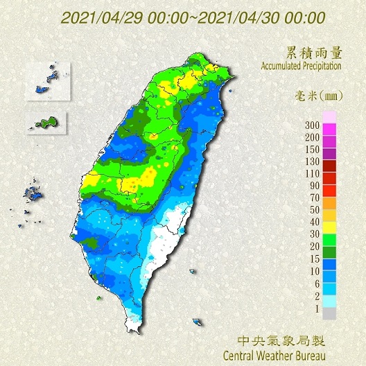 美美的台灣雨量圖