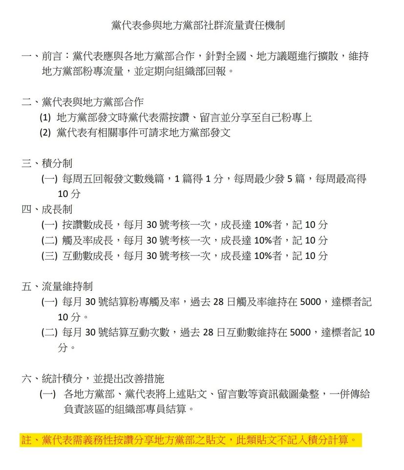 民眾黨又該怎麼考核他呢？