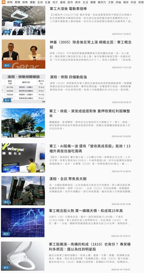 聯合報在炒軍工股 還要抹黑別人