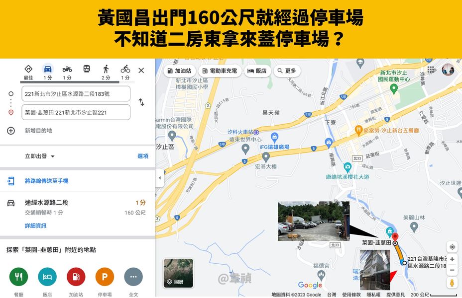 黃國昌出門必經畸零停車場 不知二房東幹麻？