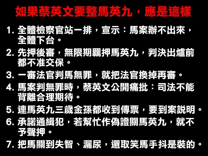 當年馬英九對付陳水扁的SOP