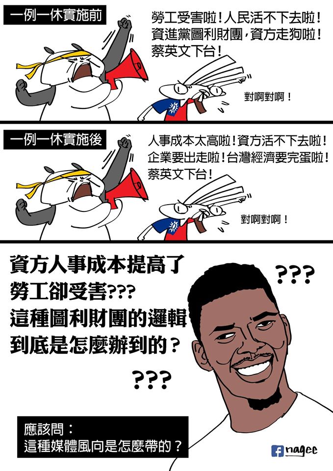 【一例一休圖利財團啦！】