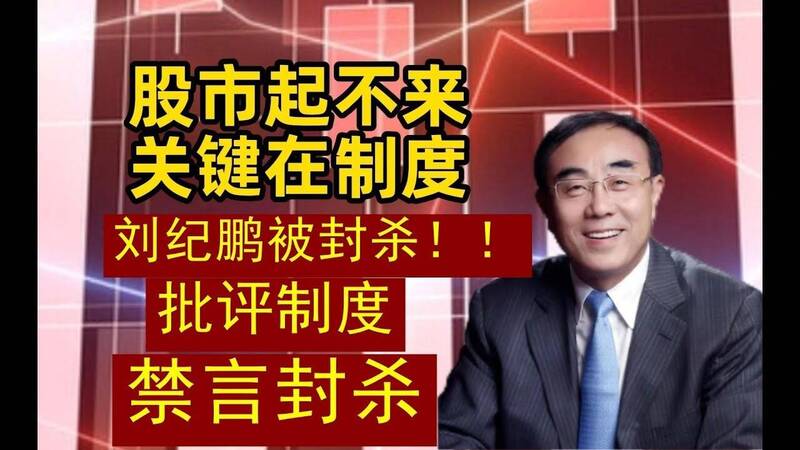 揭露中國股市爬不起來原因 知名金融學者劉紀鵬遭禁言