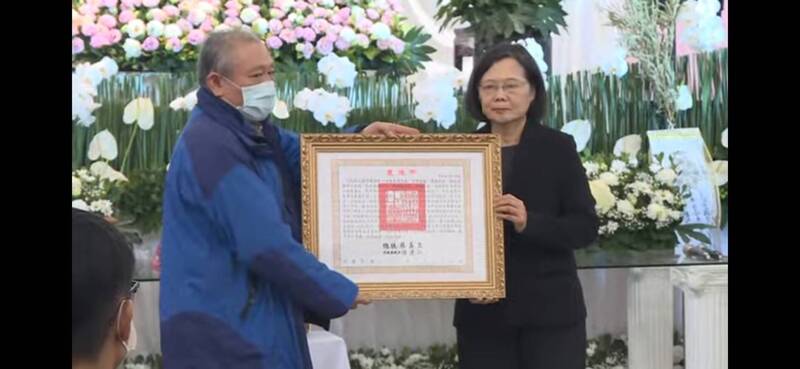 陳俊翰告別式 總統︰謝謝對台灣的貢獻