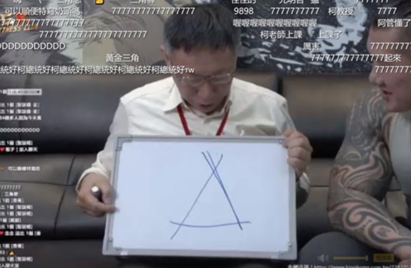台美中存在等邊三角形嗎？